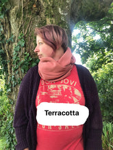 Load image into Gallery viewer, Organic infinity scarf waffle cotton